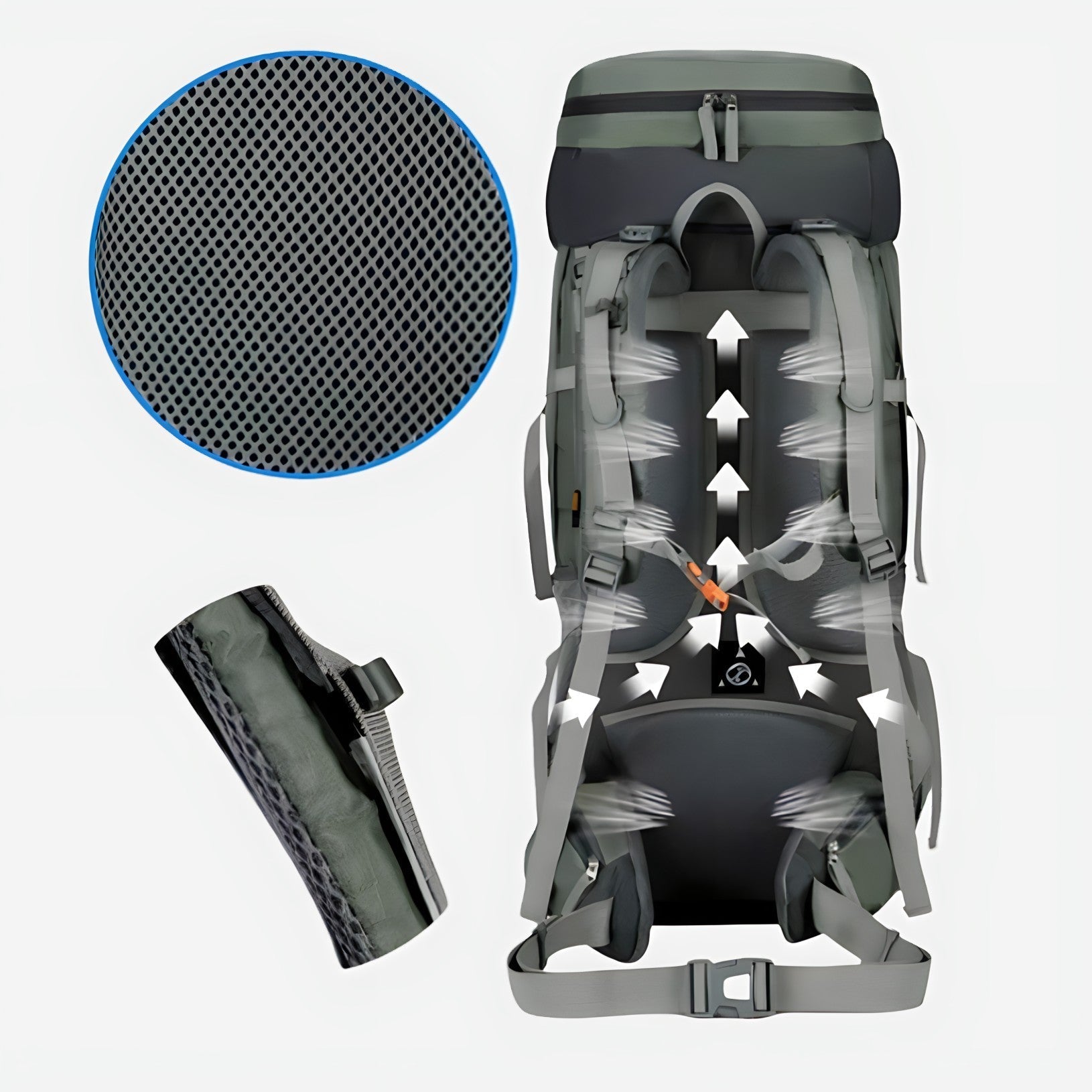 Sac à Dos Randonnée 75L – Grande Capacité, Résistant et Confortable
