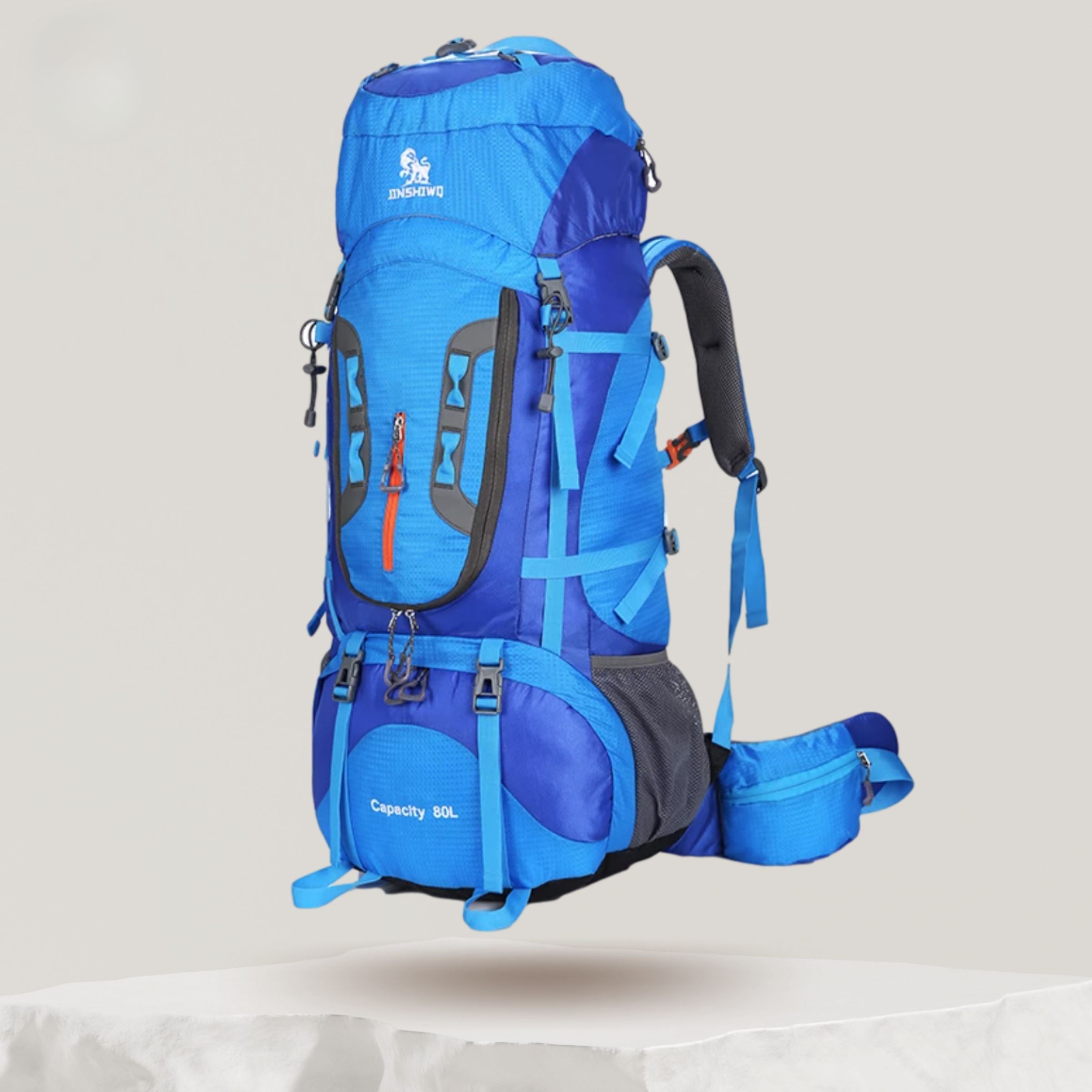 Sac à Dos 80L Trekking – Léger, Résistant et Imperméable pour Randonnée et Montagne