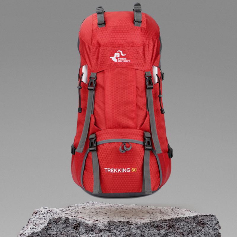 Sac à Dos 60L Trekking – Léger, Imperméable et Résistant pour Randonnée Montagne