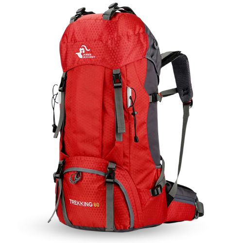 Sac à Dos de Randonnée 60L – Imperméable, Léger et Résistant avec Système d’Hydratation et Compartiments Multiples